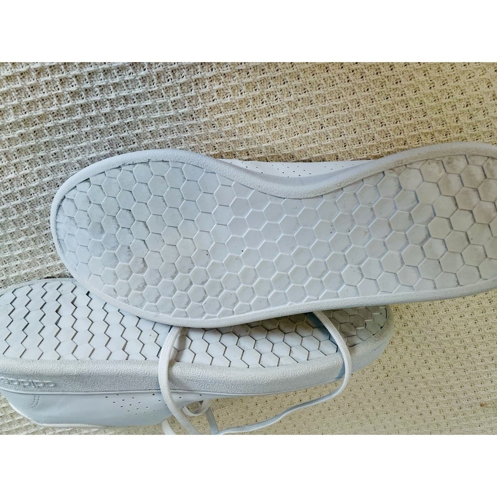 Adidas Advantage Womens Sneakers White Pink Low Top Tennis Shoes Size 8.5 - Picture 6 of 12